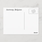 Antwerpen, België Briefkaart (Achterkant)