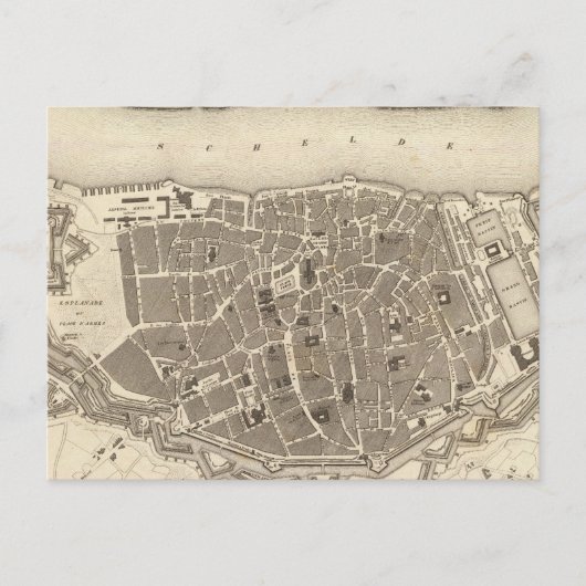 Antwerpen, België Briefkaart (Voorkant)