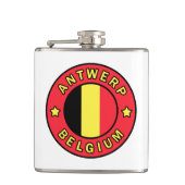 Antwerpen België Heupfles (Voorkant)