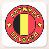 Antwerpen België Kartonnen Onderzetters (Voorkant)