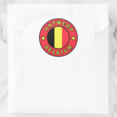 Antwerpen België Ovale Sticker (Tas)