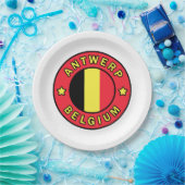 Antwerpen België Papieren Bordje (Feest)