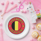 Antwerpen België Papieren Bordje (Feest)