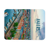 Antwerpen België Photo Vintage Magneet (Horizontaal)