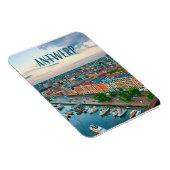 Antwerpen België Photo Vintage Magneet (Rechterzijde)