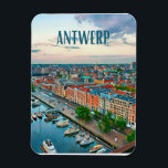 Antwerpen België Photo Vintage Magneet<br><div class="desc">Antwerpen is een Belgische stad in het Vlaamse Gewest,  de hoofdstad van de provincie Antwerpen en het administratieve district van dezelfde naam,  gelegen in het hart van de Europese Dorsale.</div>