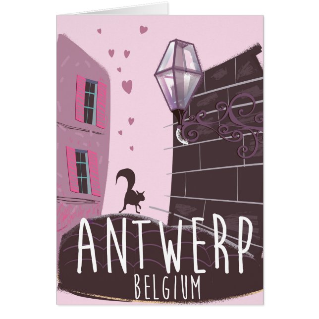Antwerpen, België Reisposter (Voorkant)