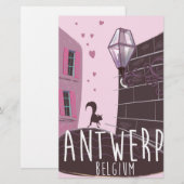 Antwerpen, België Reisposter Briefpapier (Voorkant / Achterkant)
