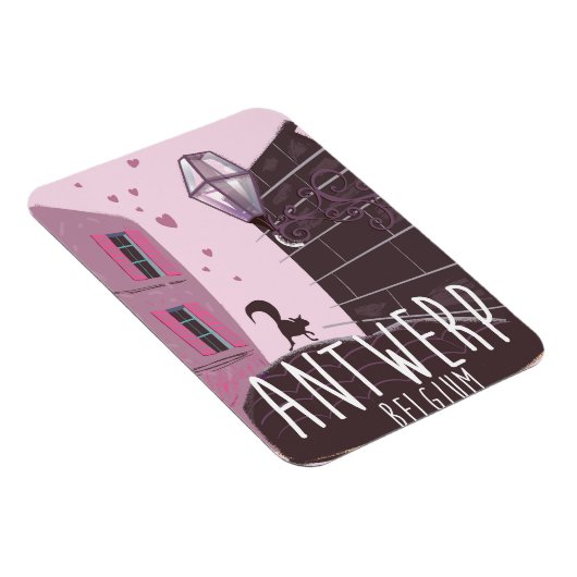 Antwerpen, België Reisposter Magneet (Rechterzijde)