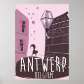 Antwerpen, België Reisposter Poster (Voorkant)