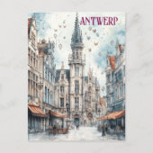 Antwerpen België Reizen Briefkaart (Voorkant)