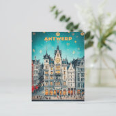 Antwerpen België Reizen Briefkaart (Staand voorkant)