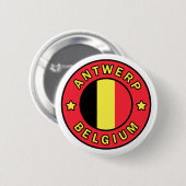 Antwerpen België Ronde Button 5,7 Cm (Voorkant /achterkant)