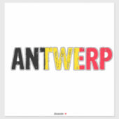 Antwerpen België Sticker (Vel)