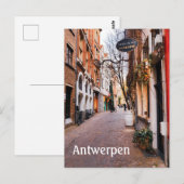 Antwerpen België straat foto Briefkaart (Voorkant / Achterkant)