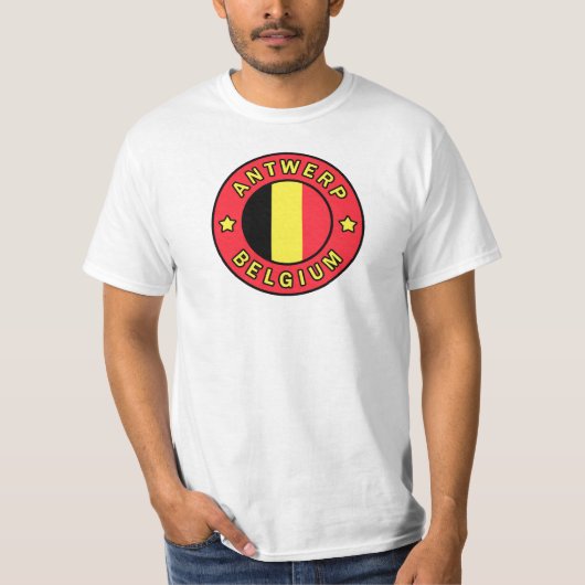 Antwerpen België T-shirt (Voorkant)