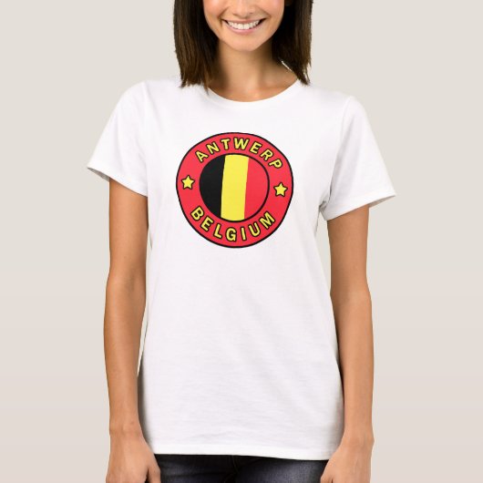 Antwerpen België T-shirt (Voorkant)