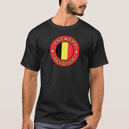 Antwerpen België T-shirt (Voorkant)