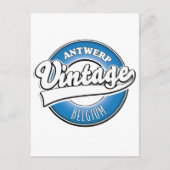 Antwerpen België vintage logo Briefkaart (Voorkant)