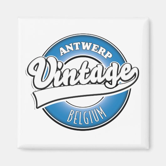 Antwerpen België vintage logo Magneet (Voorkant)