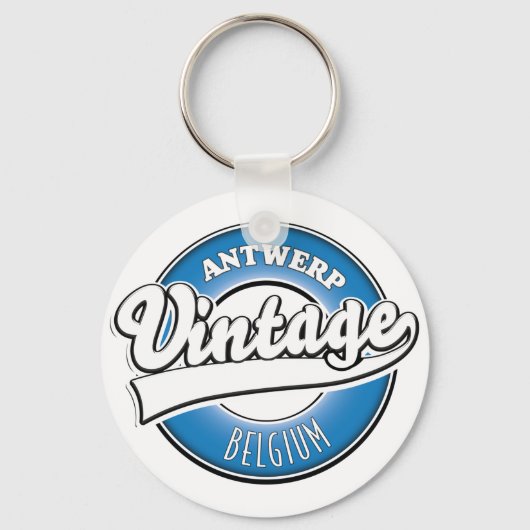 Antwerpen België vintage logo Sleutelhanger (Voorkant)