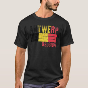 Antwerpen België Vlag Belgen Mannen Vrouwen Kinder T-shirt