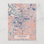Antwerpen België Winderige Stad Kaart Reizen (Voorkant)