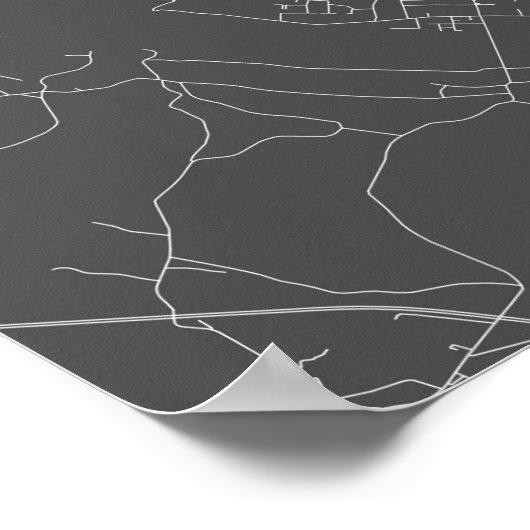 Antwerpen, België (zwart wit) Poster (Hoek)