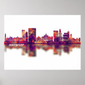 Antwerpen Belgium Skyline Poster (Voorkant)