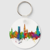 Antwerpen Belgium Skyline Sleutelhanger (Voorkant)