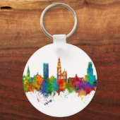 Antwerpen Belgium Skyline Sleutelhanger (Voorkant)