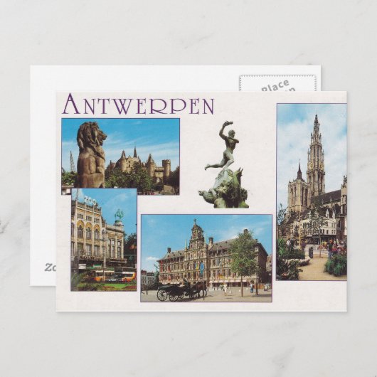 Antwerpen - Briefkaart (Voorkant / Achterkant)