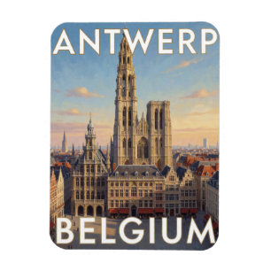 Antwerpen Historische Belgische Architectuur Scene Magneet