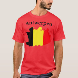 Antwerpen Provincie Kaart België T-shirt