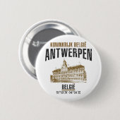 Antwerpen Ronde Button 5,7 Cm (Voorkant /achterkant)