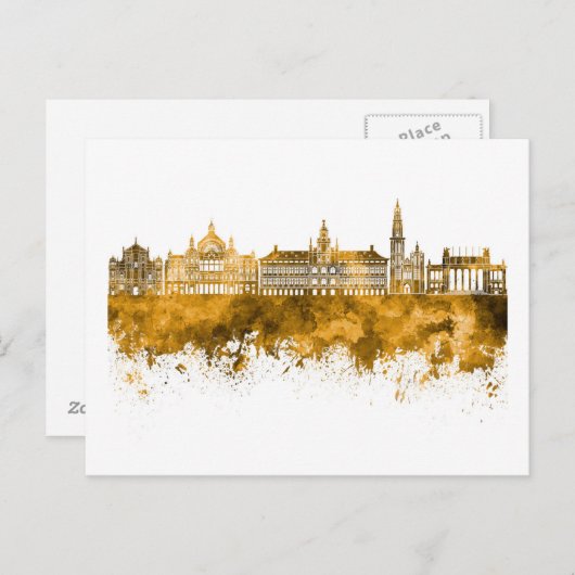 Antwerpen skyline briefkaart (Voorkant / Achterkant)