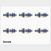 Antwerpen Skyline Ronde Sticker (Vel)