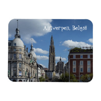 Antwerpen stadsgezicht België vanaf Steenplein Magneet