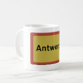 Antwerpen stadsnaambord koffiemok (Voorkant links)