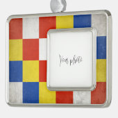 Antwerpen Verzilverd Omlijst Ornament (Links)