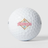Antwerpen Vlaanderen België Retro  Souvenir Golfballen (Voorkant)