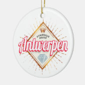 Antwerpen Vlaanderen België Retro  Souvenir Keramisch Ornament (Links)