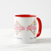 Antwerpen Vlaanderen België Retro  Souvenir Mok (Voorkant rechts)