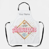 Antwerpen Vlaanderen België Retro Souvenir Schort (Voorkant)