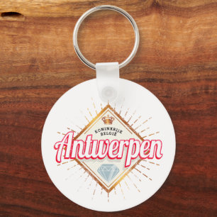 Antwerpen Vlaanderen België Retro  Souvenir Sleutelhanger