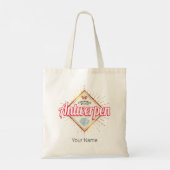 Antwerpen Vlaanderen België Retro  Souvenir Tote Bag (Achterkant)
