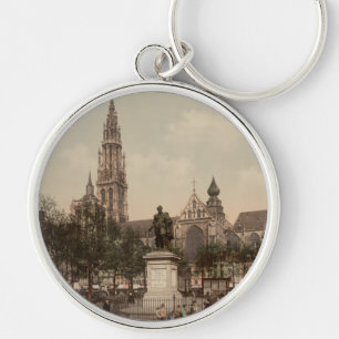 Antwerpse kathedraal, Antwerpen, België Sleutelhanger