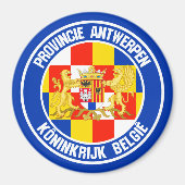Antwerpse Ronde Emblem Magneet (Voorkant)