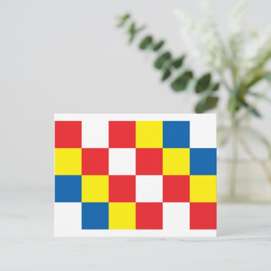 Antwerpse vlag briefkaart (Staand voorkant)
