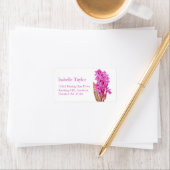 Antwoord adres voor orchidee bloembruiloft etiket (Insitu)